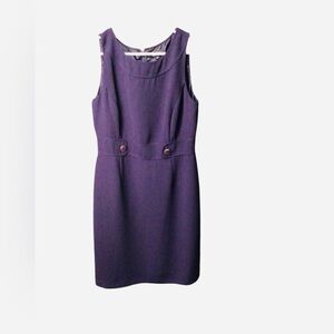 Tahari Purple Midi Dress
